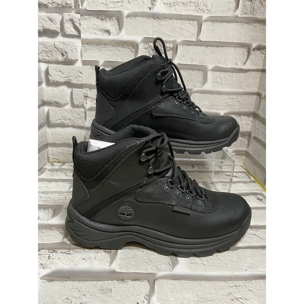 Timberland Men's White Ledge Waterproof Hiking Boot in Black Size  8.5M‎